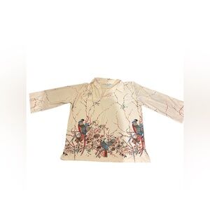 Lady Winn Women’s collared silk screen shirt -size 2XL